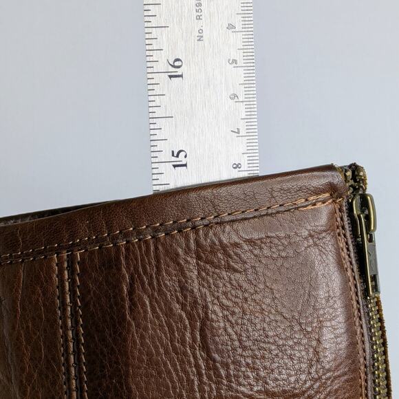 Frye Phillip Harness Brown Leather Tall Boots 7.5 Equestrian Western Boho - Picture 16 of 16